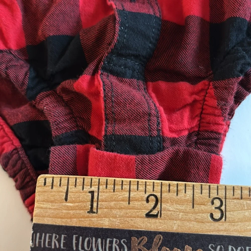 Red and Black Flannel Bodysuit 3-6M BABY GAP BUFFALO PLAID FLANNEL SHIRT